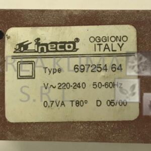 TRASFORMATORE D'ACCENSIONE - Codice 6TRASACC00