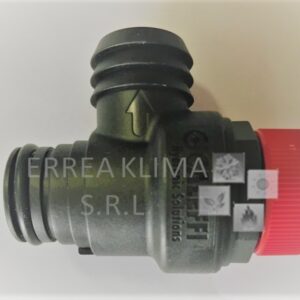 VALVOLA SICUREZZA 3 bar PLASTICA PORTA GOMMA - Codice 6VALSIBA17