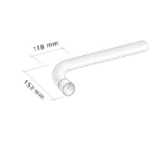 TUBO D. 35 C/CURVA 90° Lunghezza 0,90 mt - 6YTUBSDO02